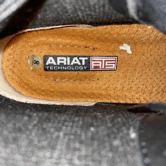 Ariat Heritage Lacer II Black Leather Kiltie Boots - Picture 8 of 11